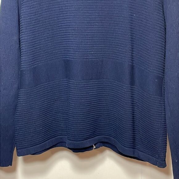 Croft and barrow zip up sweater - Picture 7 of 8